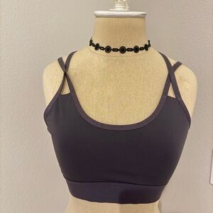 Mountain Hardwear Black Sports Bra Seamless Design